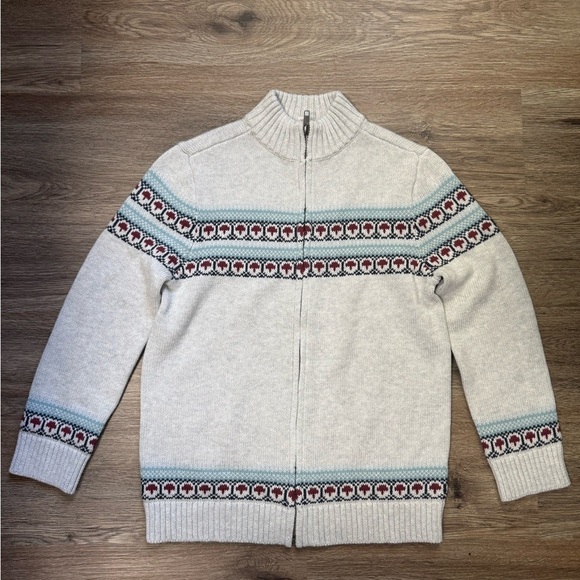 Tea Collection Zip Sweater – Size L 8-10 - Picture 3 of 7